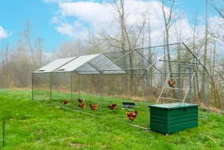Praktický výběh pro drůbež 3x8x2,5 m
